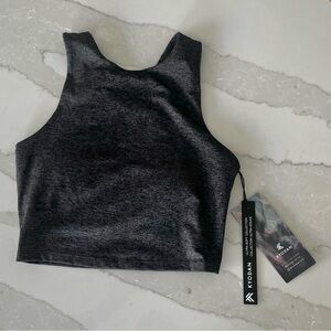 Kyodan Charcoal Gray Crop Top